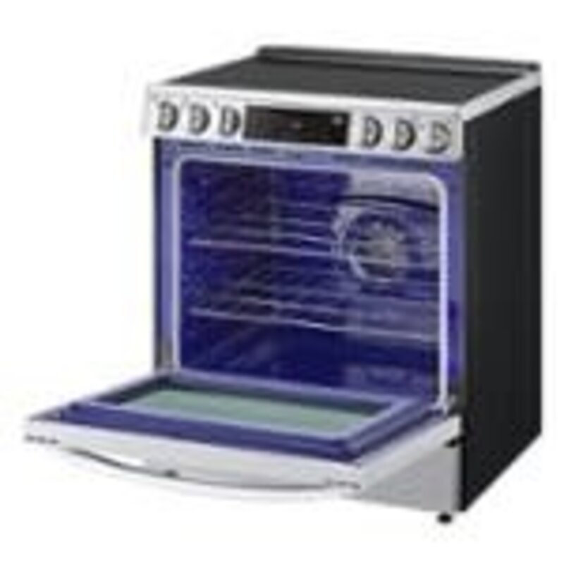 LG *LSEL6335F  6.3 cu ft Electric Slide In Range with InstaView, Air Fry, ProBake Convection, and Smart WiFi Enabled - PrintProof Stainless Steel