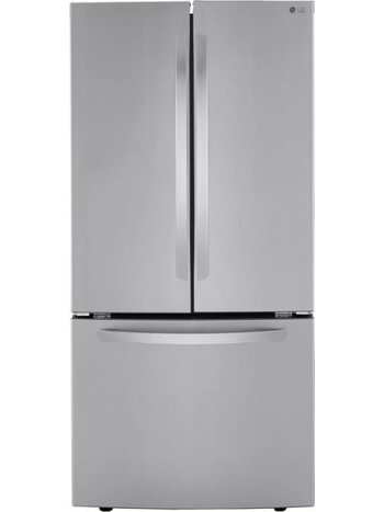 LG *LRFCS25D3S  25.1-cu ft French Door Refrigerator with Ice Maker (Printproof Stainless Steel) ENERGY STAR