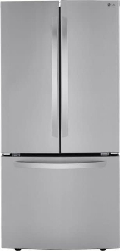 LG *LG   LRFCS25D3S  25.1-cu ft French Door Refrigerator with Ice Maker (Printproof Stainless Steel) ENERGY STAR