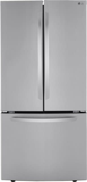LG *LRFCS25D3S  25.1-cu ft French Door Refrigerator with Ice Maker (Printproof Stainless Steel) ENERGY STAR