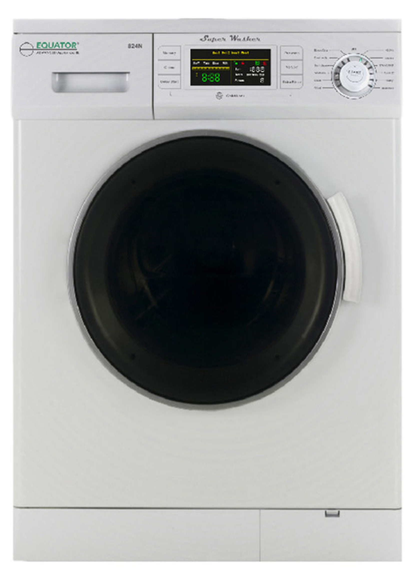 *Equator 824N  1.57 cu. ft. New Version Compact White Front Load Washing Machine with Redesigned Easy to Use Control Panel