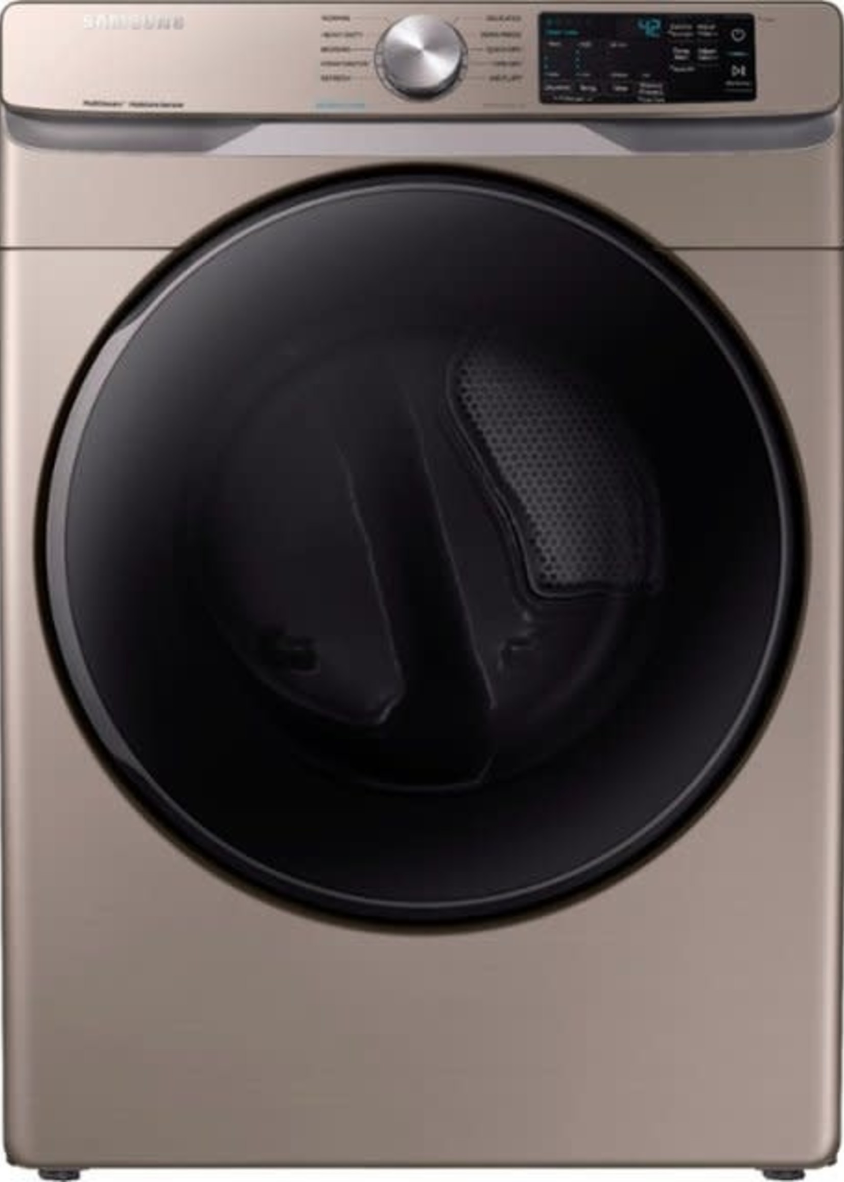 Samsung *Samsung   DVG45R6100P    7.5-cu ft Reversible Side Swing Door Stackable Steam Cycle Gas Dryer (Platnium)