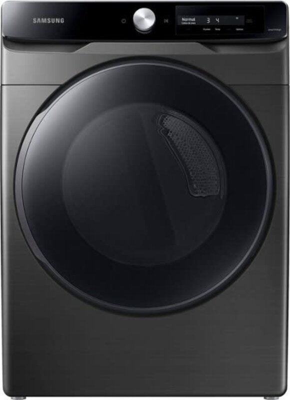 Samsung *Samsung DVE45A6400V  7.5 cu. ft. Smart Dial Electric Dryer with Super Speed Dry - Brushed Black