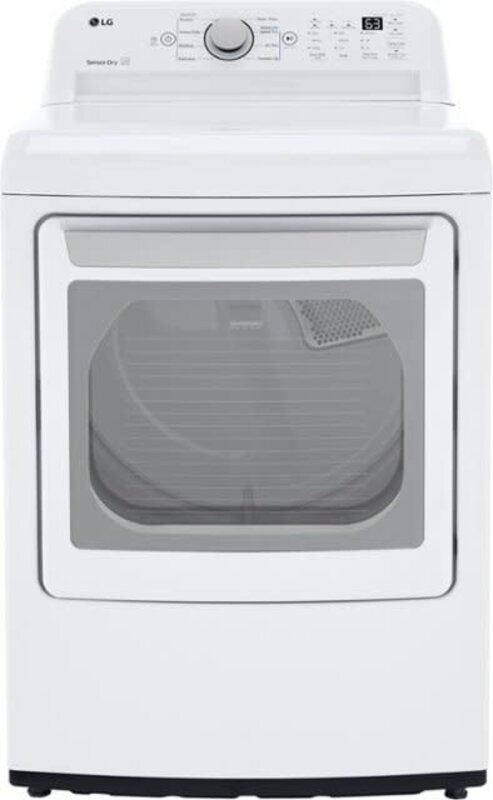LG *LG  DLE7150W   7.3 Cu Ft Electric Dryer with Sensor Dry - White