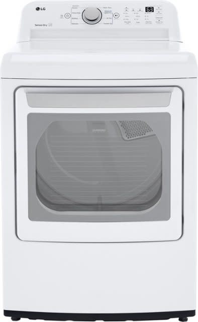 LG *DLE7150W  7.3 Cu. Ft. Vented Electric Dryer in White with Sensor Dry Technology