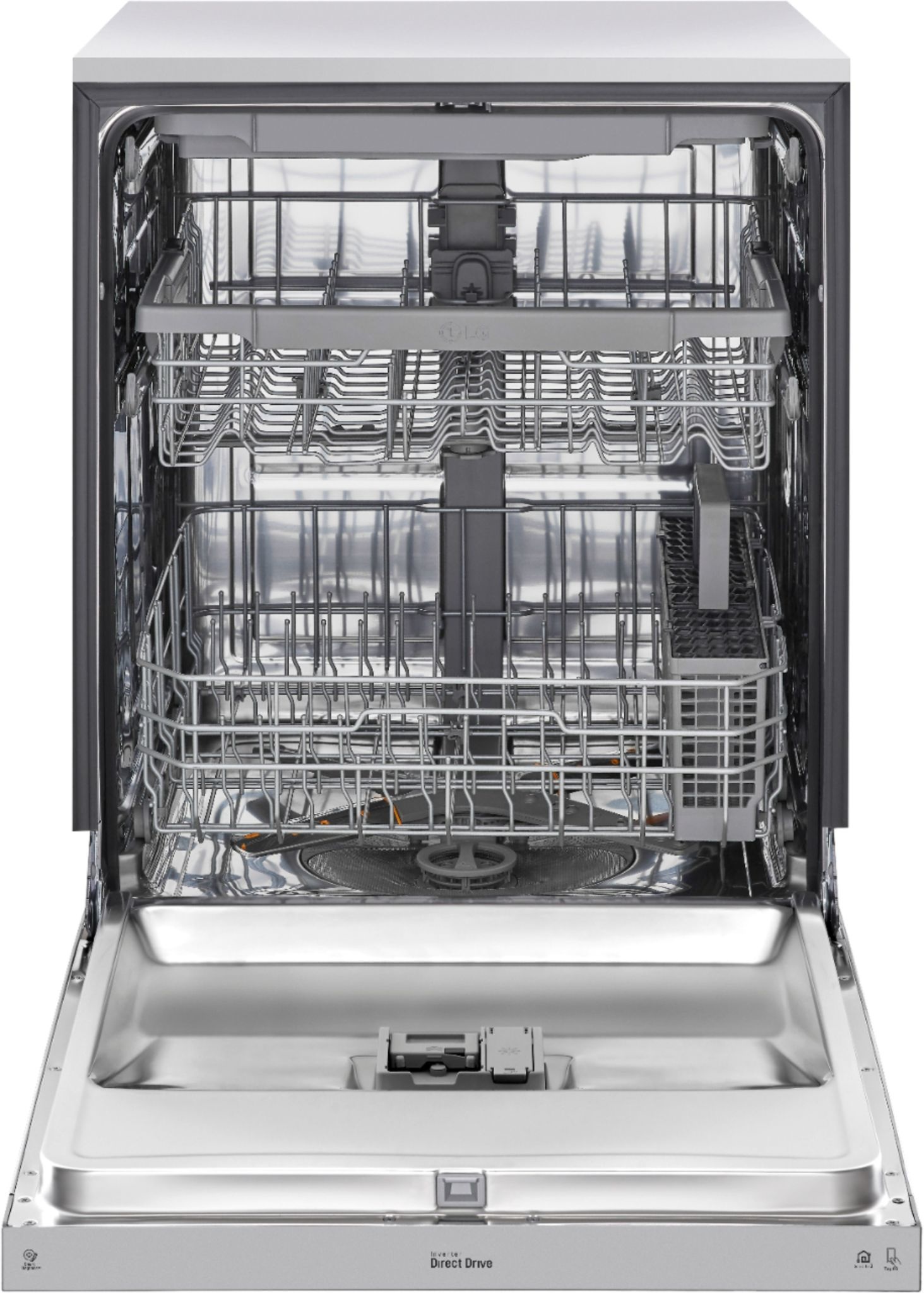 LG *LDFN4542S   QuadWash 48-Decibel Front Control 24-in Built-In Dishwasher (Printproof Stainless Steel) ENERGY STAR