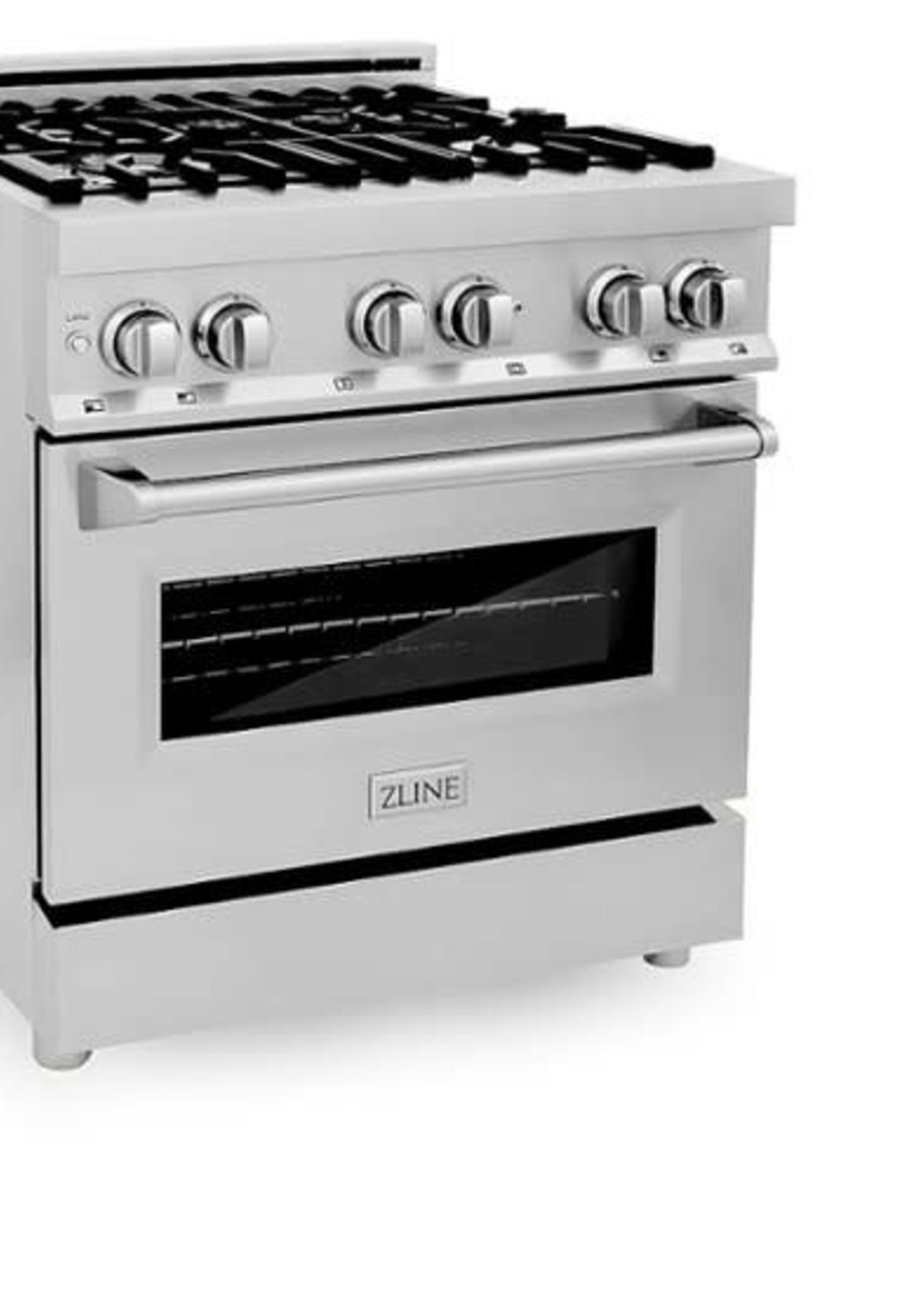 ZLINE *ZLINE RA30 Dual fuel range 30-in Deep Recessed 4 Burners Convection Oven Freestanding Dual Fuel Range (Stainless Steel)