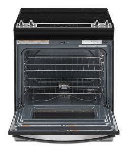 Whirlpool *WEE515S0LZ  4.8-cu ft Slide-In Smooth Top Electric Range with Frozen Bake Technology - Fingerprint Resistant Stainless Steel