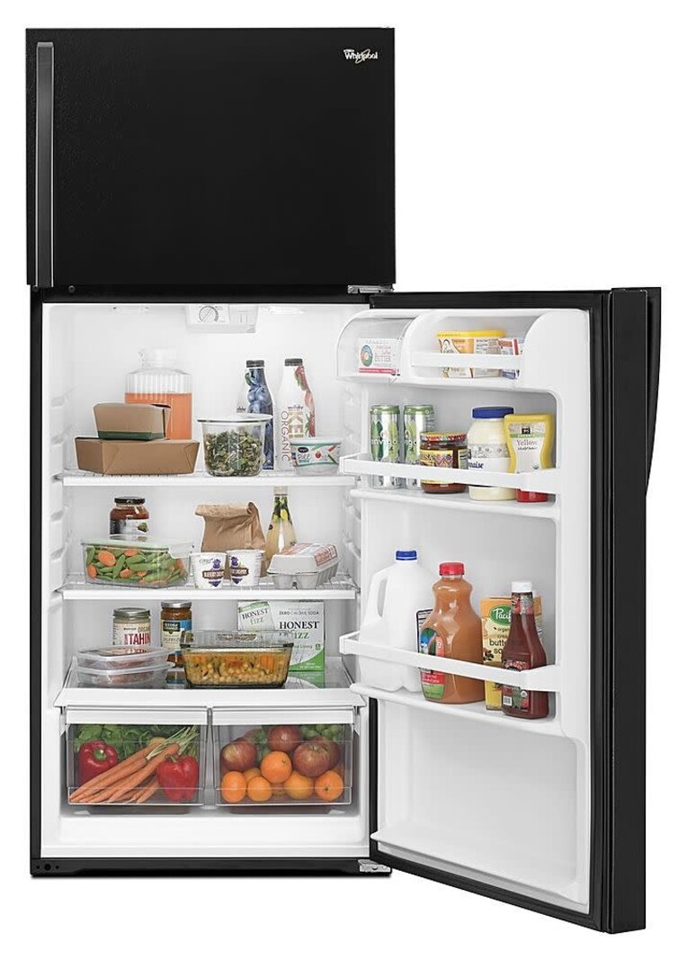 Whirlpool *Whirlpool WRT314TFDB  14.3 cu. ft. Top Freezer Refrigerator in Black