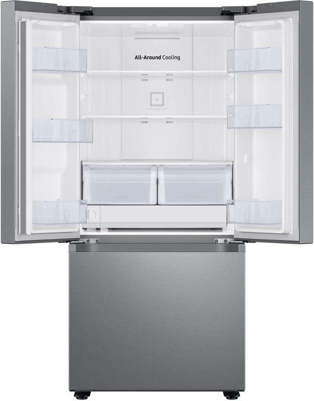 Samsung *RF22A4221SR 22-cu ft Smart French Door Refrigerator with Ice Maker (Fingerprint Resistant Stainless Steel) ENERGY STAR