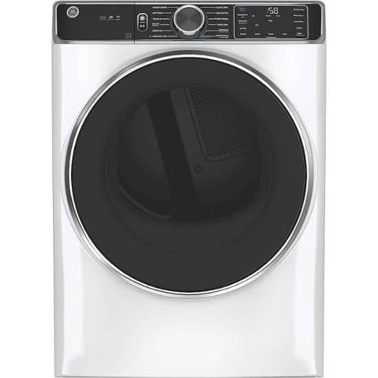 GE *GE  GFD85ESSNWW  7.8 cu. ft. Smart White Stackable Electric Dryer with Steam and Sanitize Cycle, ENERGY STAR