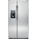 GE *GE   GSS25GSHSS  25.3 Cu. Ft. Frost-Free Side-by-Side Refrigerator with Thru-the-Door Ice and Water - Stainless steel