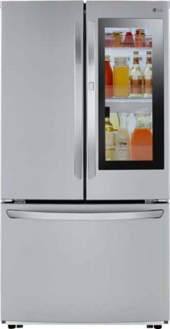 LG LG LFCS27596S  27 Cu. Ft. InstaView French Door-in-Door Refrigerator with Ice Maker - PrintProof Stainless Steel