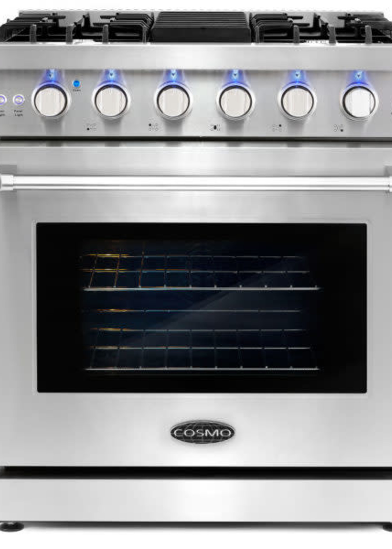 Cosmo **Cosmo  COS-EPGR304  (NIB)  30 in. 4.55 cu. ft. Commercial-Style Gas Range with Convection Oven in Stainless Steel with Storage Drawer
