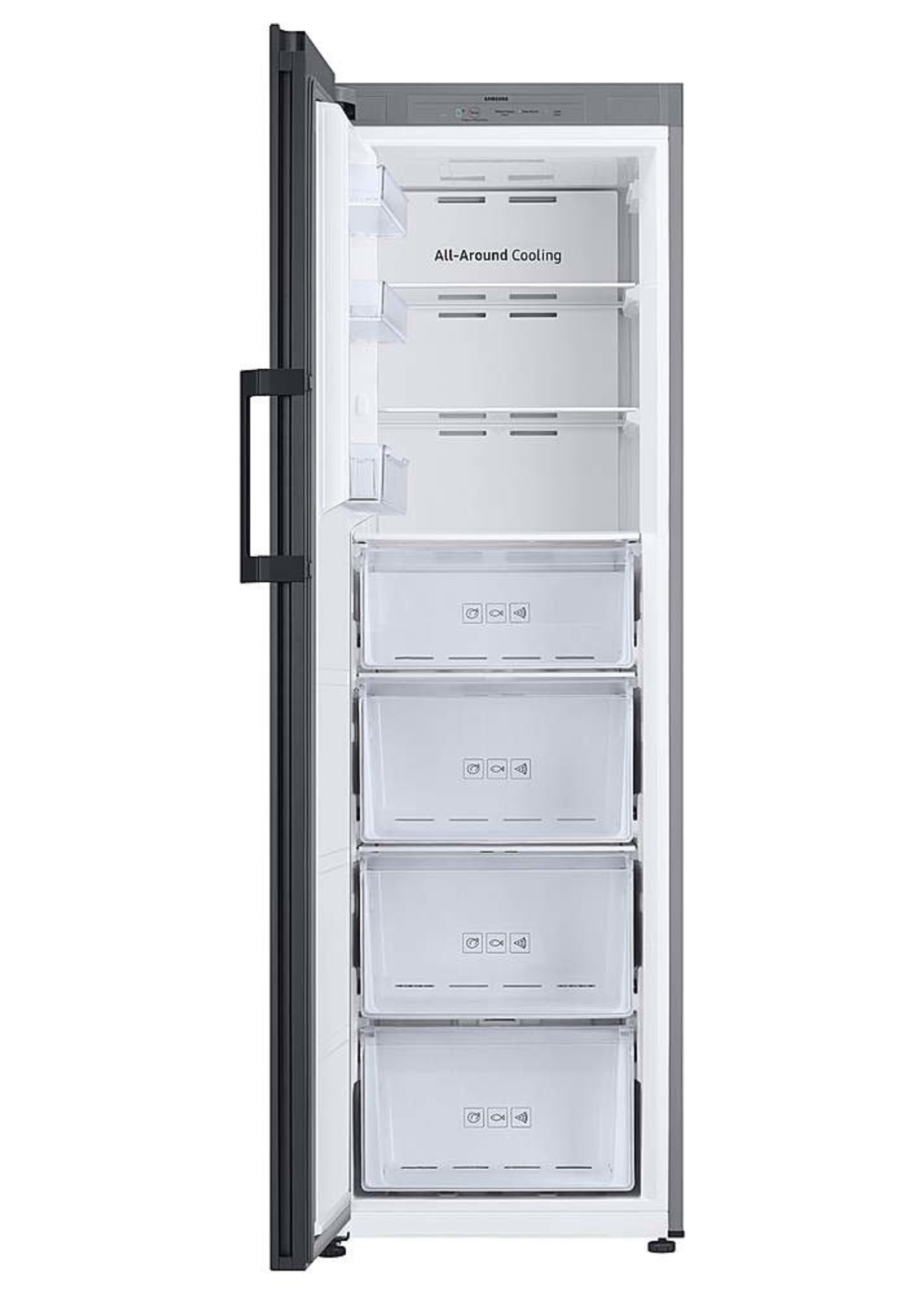 Samsung **Samsung   RZ11T747435   11.4 cu. ft. BESPOKE Flex Column refrigerator - White glass