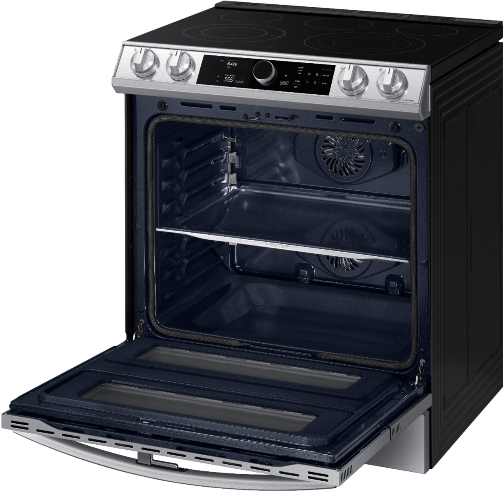Samsung **Samsung  NE63T8751SS  (NIB) 6.3 cu. ft. Flex Duo Slide-In Electric Range with Smart Dial and Air Fry in Fingerprint Resistant Stainless Steel