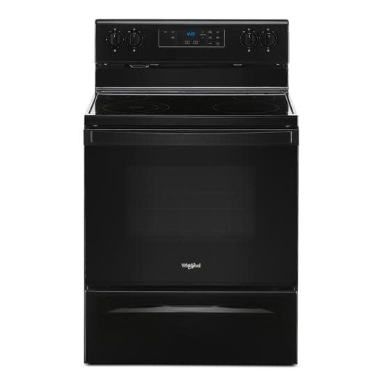 Whirlpool *Whirlpool WFE320M0JB   5.3-cu ft Freestanding Smooth Surface Electric Range with Keep Warm Setting - Black