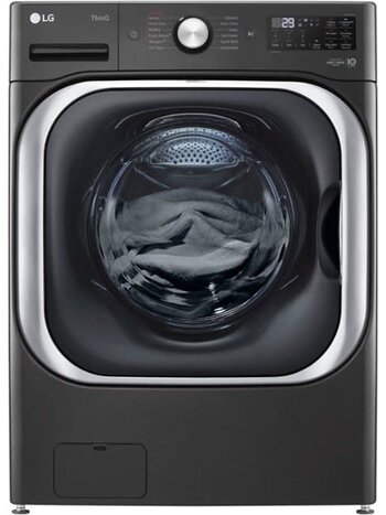 LG *WM8900HBA TurboWash 5.2-Cu. Feet High Efficiency Stackable Steam Cycle Smart Front-Load Washer ( Black Steel ) ENERGY STAR