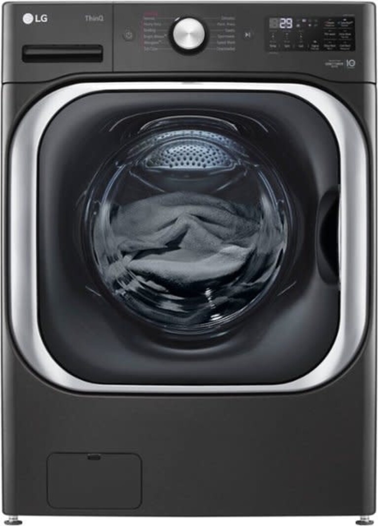 LG *WM8900HBA TurboWash 5.2-Cu. Feet High Efficiency Stackable Steam Cycle Smart Front-Load Washer ( Black Steel ) ENERGY STAR