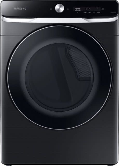 Samsung *Samsung  DVE50A8800V   7.5 Cu. Ft. Stackable Smart Electric Dryer with Steam and Super Speed Dry - Brushed black