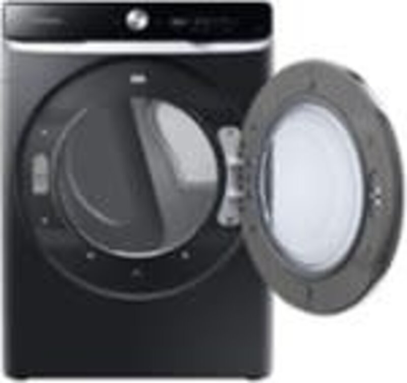 Samsung *Samsung  DVE50A8800V   7.5 Cu. Ft. Stackable Smart Electric Dryer with Steam and Super Speed Dry - Brushed black