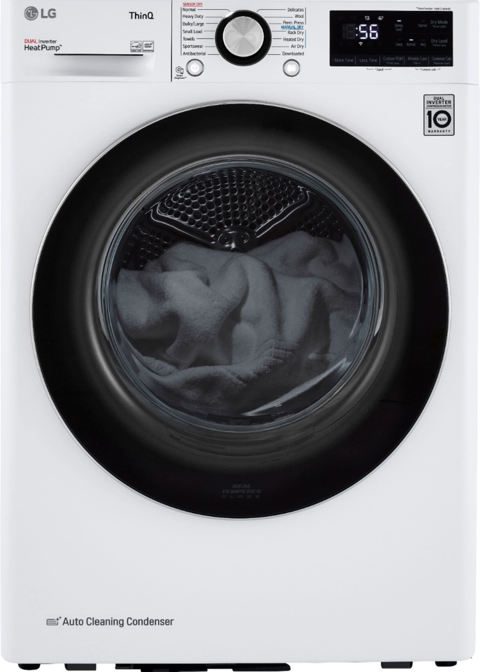 *LG DLHC1455W 4.2 cu ft Stackable Electric Dryer with Dual Inverter