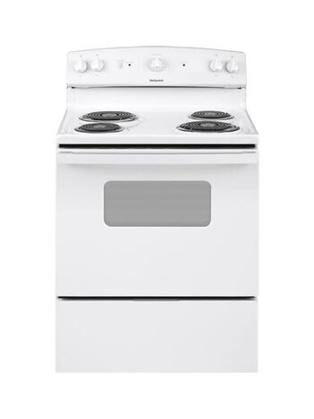 Hotpoint *Hotpoint  RBS330DRWW  30-in 4 Elements 5-cu ft Freestanding Electric Range (White)