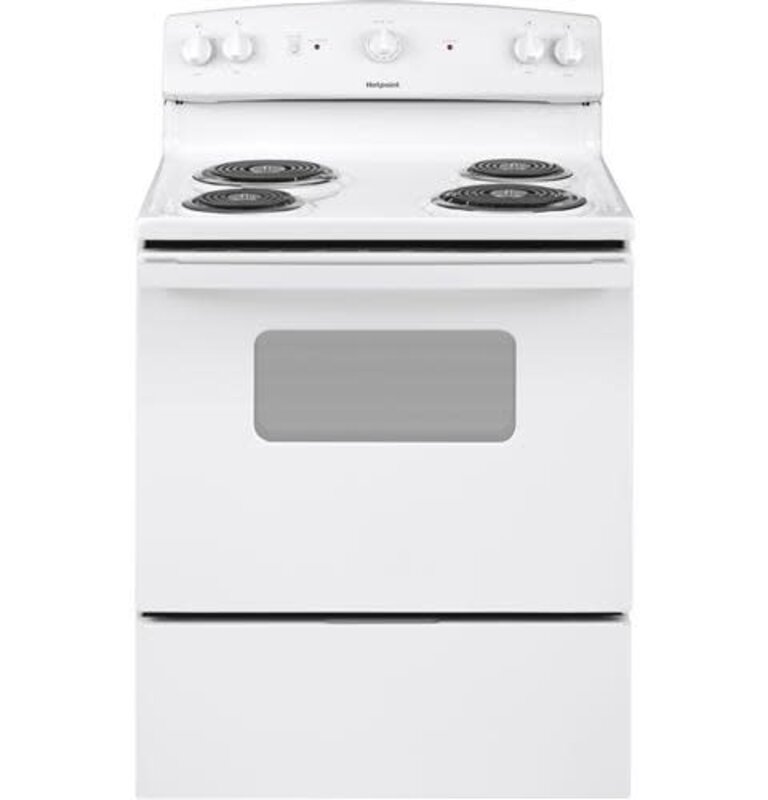Hotpoint *Hotpoint  RBS330DRWW  30-in 4 Elements 5-cu ft Freestanding Electric Range (White)