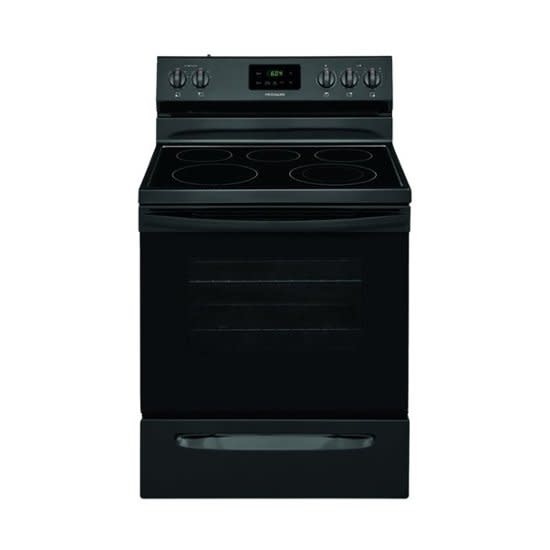 Frigidaire *FCRE3052BB  30-in Smooth Surface 5 Elements 5.3-cu ft Freestanding Electric Range (Black)