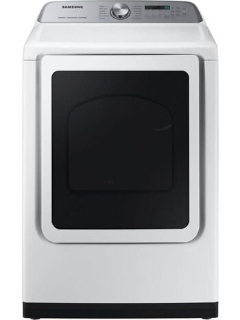 Samsung *DVE52A5500W  7.4 cu. ft. Smart Electric Dryer with Steam Sanitize+ - White