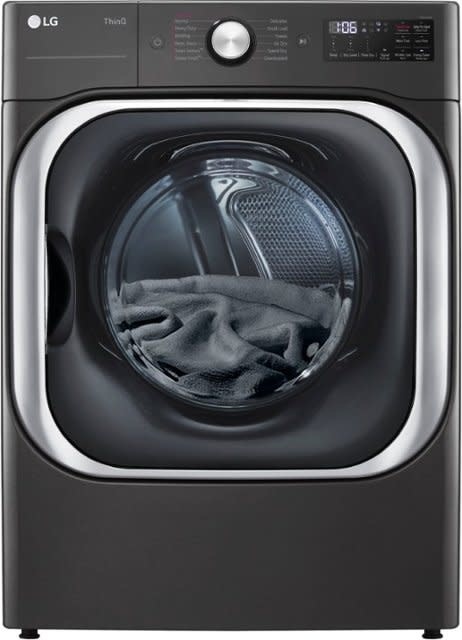LG *DLEX8900B   9.0 cu. ft. Mega Capacity Electric Dryer with with Sensor Dry, Turbo Steam in Black Steel