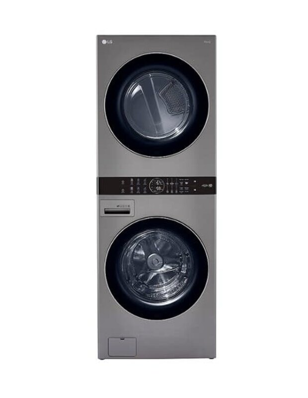 LG *LG  WKE100HVA  27 in. Graphite Steel WashTower Laundry Center with 4.5 cu. ft. Front Load Washer and 7.4 cu. ft. Electric Dryer