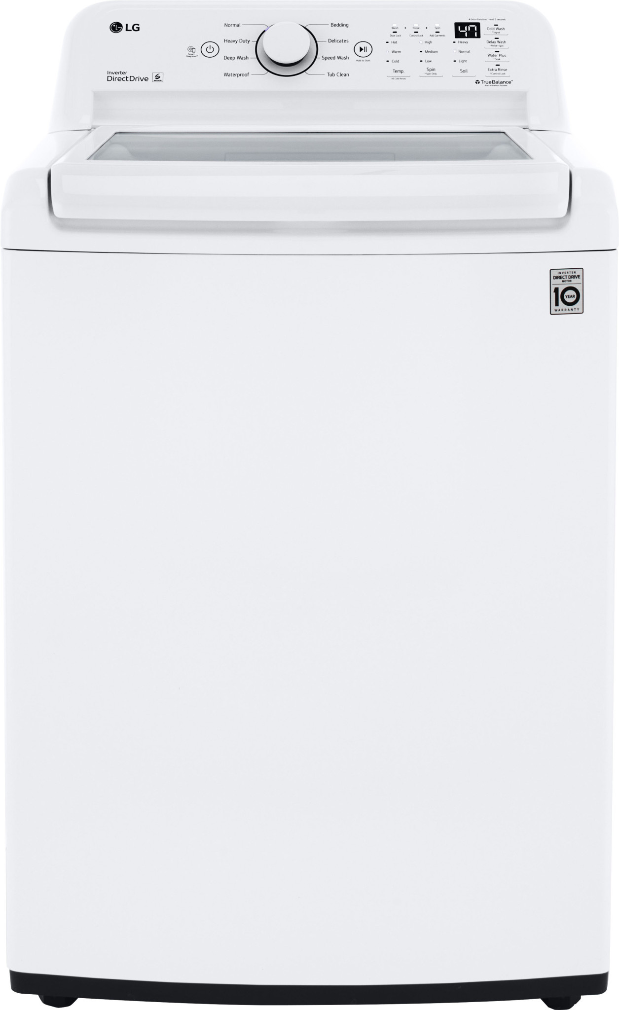 LG *LG WT7000CW 4.5 Cu. Ft. Smart Top Load Washer with Vibration Reduction and TurboDrum Technology