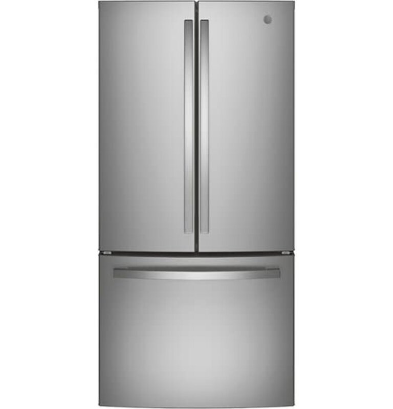 GE *GE GNE25JYKFS 24.7 Cu. Ft. French Door Refrigerator -33" Width Stainless steel