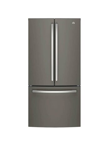 GE *GWE19JMLES 33 in. W 18.6 cu. ft. French Door Refrigerator in Slate, Counter Depth, Fingerprint Resistant ENERGY STAR