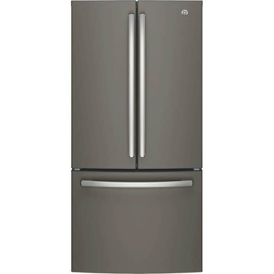 GE *GE   GWE19JMLES 33 in. W 18.6 cu. ft. French Door Refrigerator in Slate, Counter Depth, Fingerprint Resistant ENERGY STAR