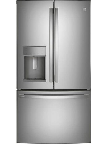 GE *PFE28KYNFS  Profile - 27.7 Cu. Ft. French-Door Refrigerator with Hands-Free AutoFill - Stainless Steel