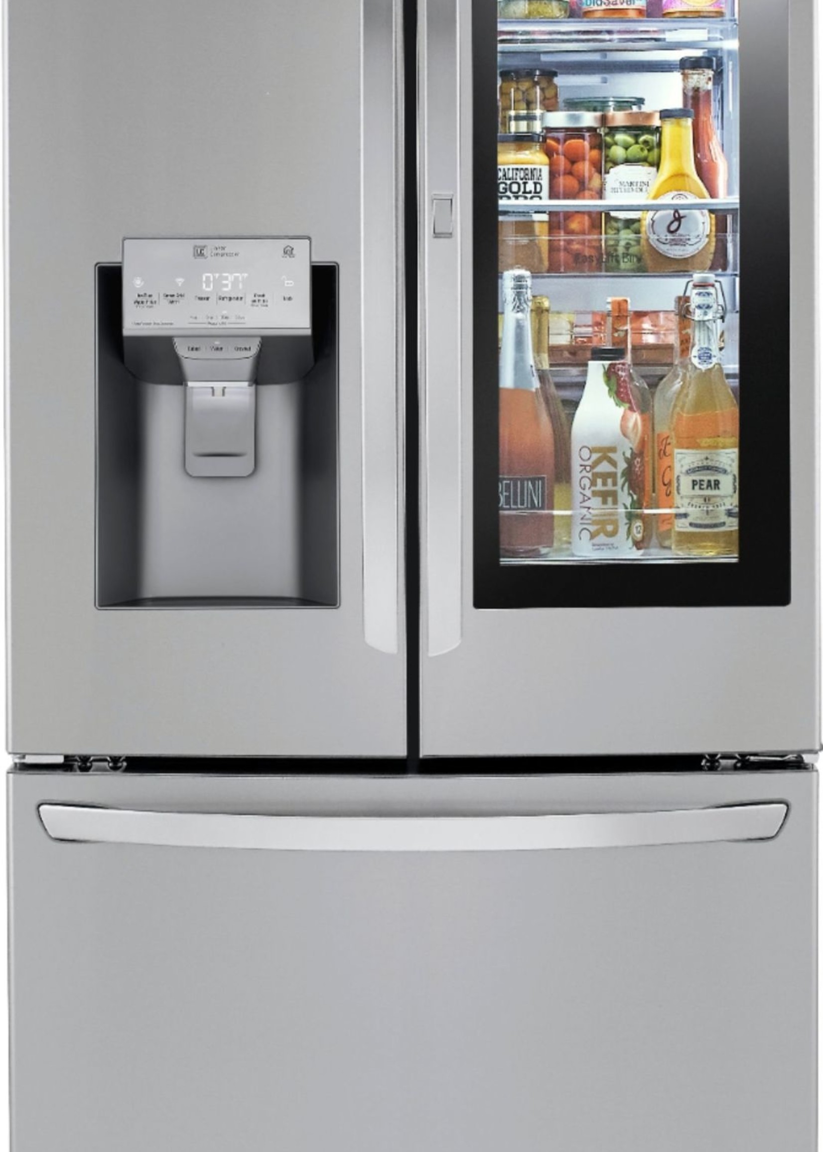 LG *LG LRFVS3006S  30 cu. ft. French Door Smart Refrigerator, InstaView Door-In-Door, Dual Ice with Craft Ice in PrintProof Stainless Steel