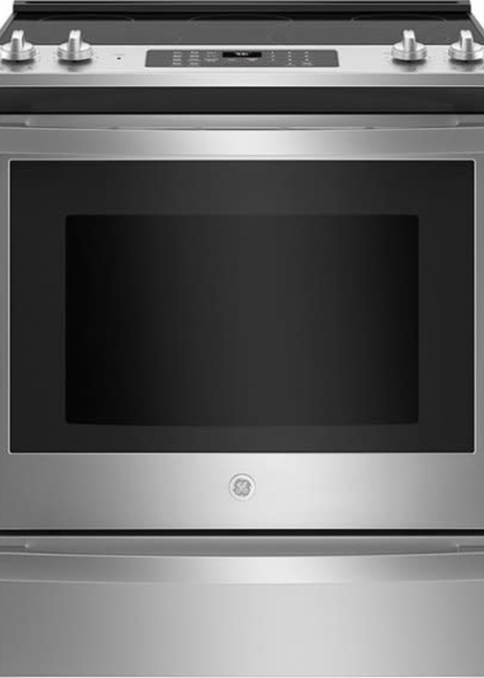 GE *GE  JS760SPSS   5.3 Cu. Ft. Slide-In Electric Convection Range with Self-Steam Cleaning, Built-In Wi-Fi, and No-Preheat Air Fry - Stainless steel