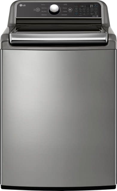 LG *LG WT7405CV - 5.3 Cu. Ft. High-Efficiency Smart Top Load Washer with 4-Way Agitator and TurboWash3D - Graphite steel