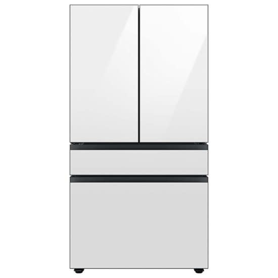Samsung *RF29BB860012 Bespoke 29 cu. ft 4-Door French Door Refrigerator with Beverage Center - White glass