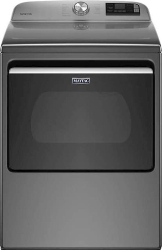 Maytag *Maytag  MED6230HC  7.4 cu. ft. 240-Volt Metallic Slate Smart Capable Electric Dryer with Hamper Door and Advanced Moisture Sensing