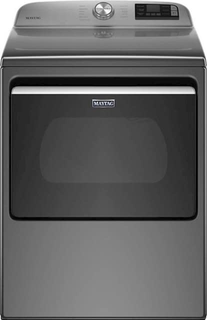 Maytag *MED6230HC  7.4 cu. ft. 240-Volt Metallic Slate Smart Capable Electric Dryer with Hamper Door and Advanced Moisture Sensing