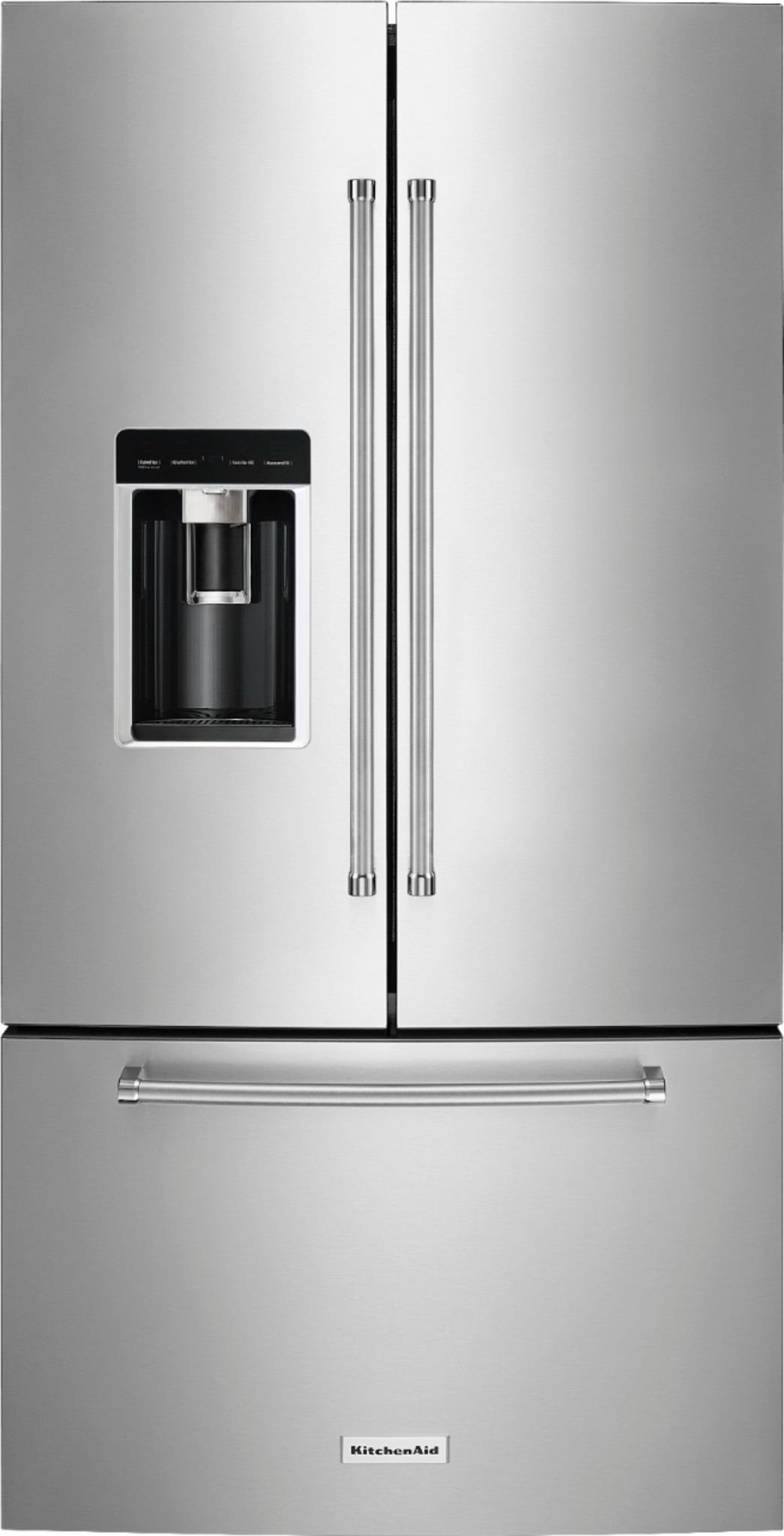 Kitchenaid * Kitchenaid KRFC704FPS  23.8-cu ft Counter-depth French Door Refrigerator with Ice Maker (Stainless Steel with Printshield Finish)