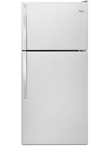 Whirlpool *WRT318FMDM 18.2 cu. ft. Top Freezer Refrigerator in Monochromatic Stainless Steel