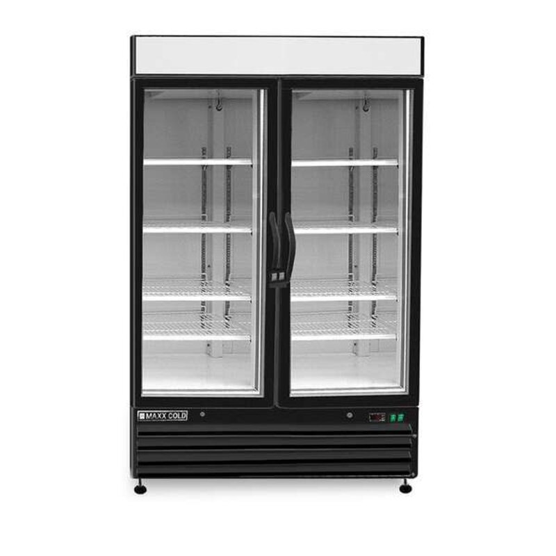 Maxx Cold *Maxx Cold  MXM2-48RBHC 48 cu. ft. Double Door Merchandiser Refrigerator Free Standing