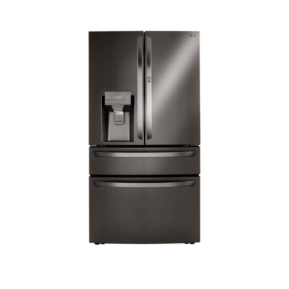 LG *LRMDS3006D 29.5 Cu. Ft. 4-Door French Door Smart Refrigerator with Door-in-Door and Craft Ice - Black stainless steel