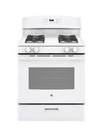 Hotpoint *RGBS330DRWW 30-in 4 Burners 4.8-cu ft Freestanding Gas Range (White)