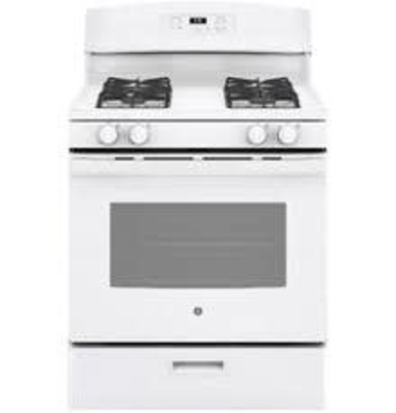 Hotpoint *RGBS330DRWW 30-in 4 Burners 4.8-cu ft Freestanding Gas Range (White)