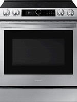 Samsung *Samsung NE63T8711SS 6.3 cu. ft. Front Control Slide-in Electric Convection Range with Smart Dial, Air Fry & Wi-Fi, Fingerprint Resistant - Stainless steel